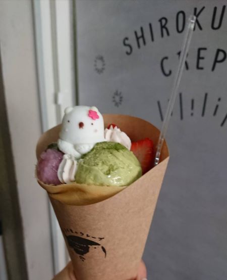 インスタ限定で裏メニュー 北海道の しろくまクレープ で販売中 トレンド情報発信部